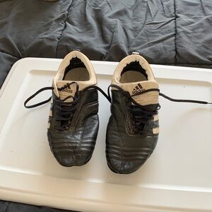 Adidas Men's Black Leather Athletic Shoes